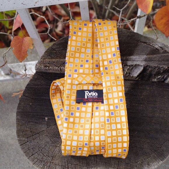 Portia !00% Silk Men's Tie - Picture 4 of 5